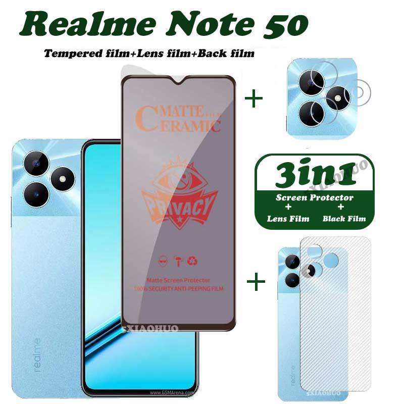 Realme Note 50 - 3-in-1 voor Realme Note 50 Anti-Spy