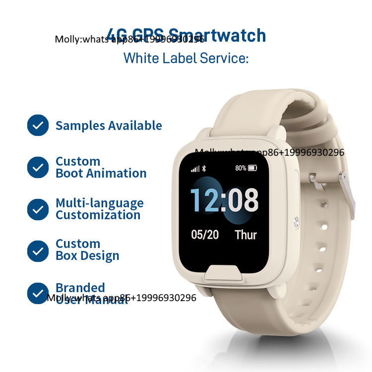 Fall Detection Watch - Smartwatch voor senioren met GPS, valdetectie,
