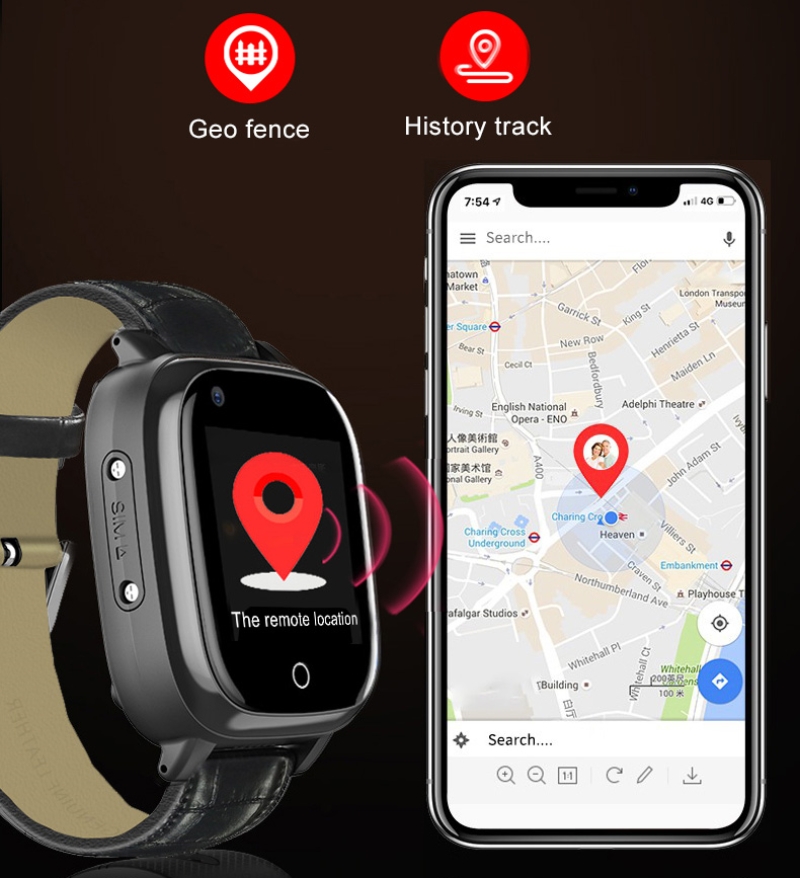 Fall Detection Watch - Ouderen Smart Watch voor oude mensen