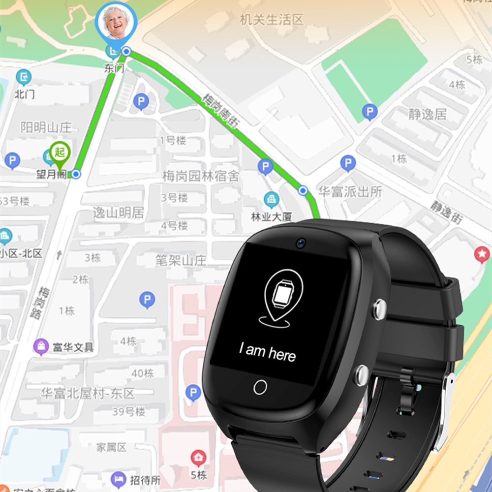 Fall Detection Watch - Horloge voor ouderen, senioren smartwatch met