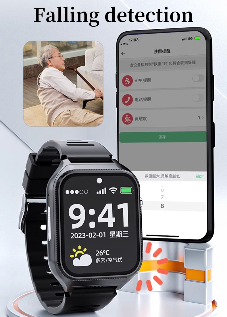 Ouderen Smart Horloge Voor Sen - Fall Detection Watch recensie en prijs