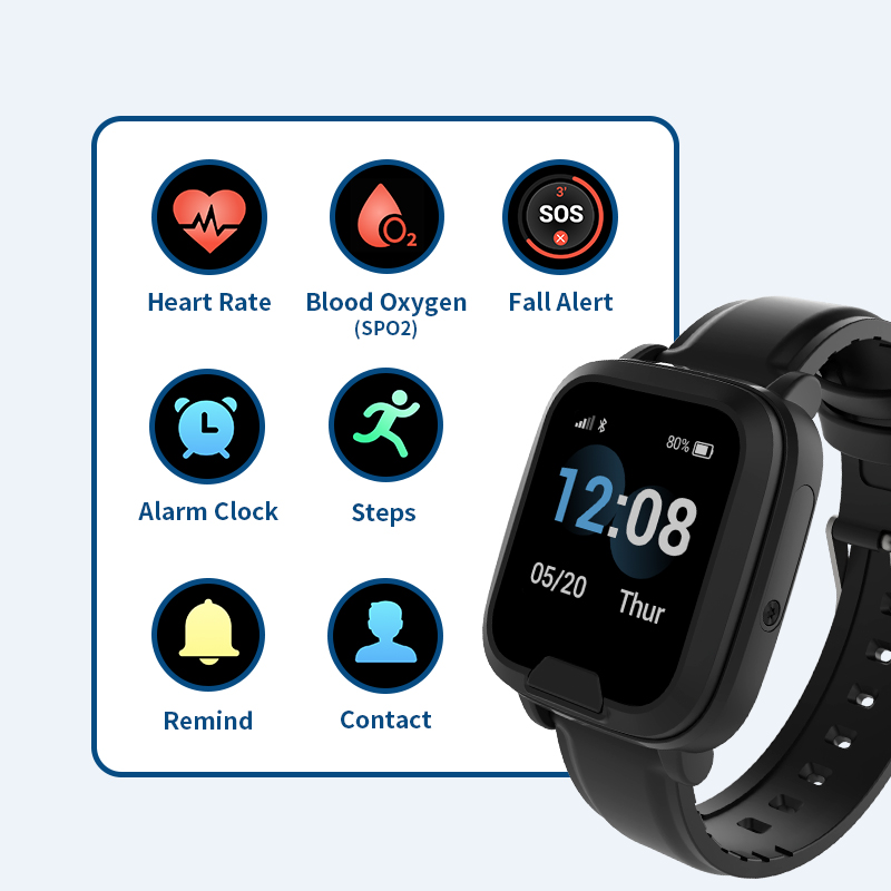 Smartwatch voor senioren met G - Fall Detection Watch recensie en prijs