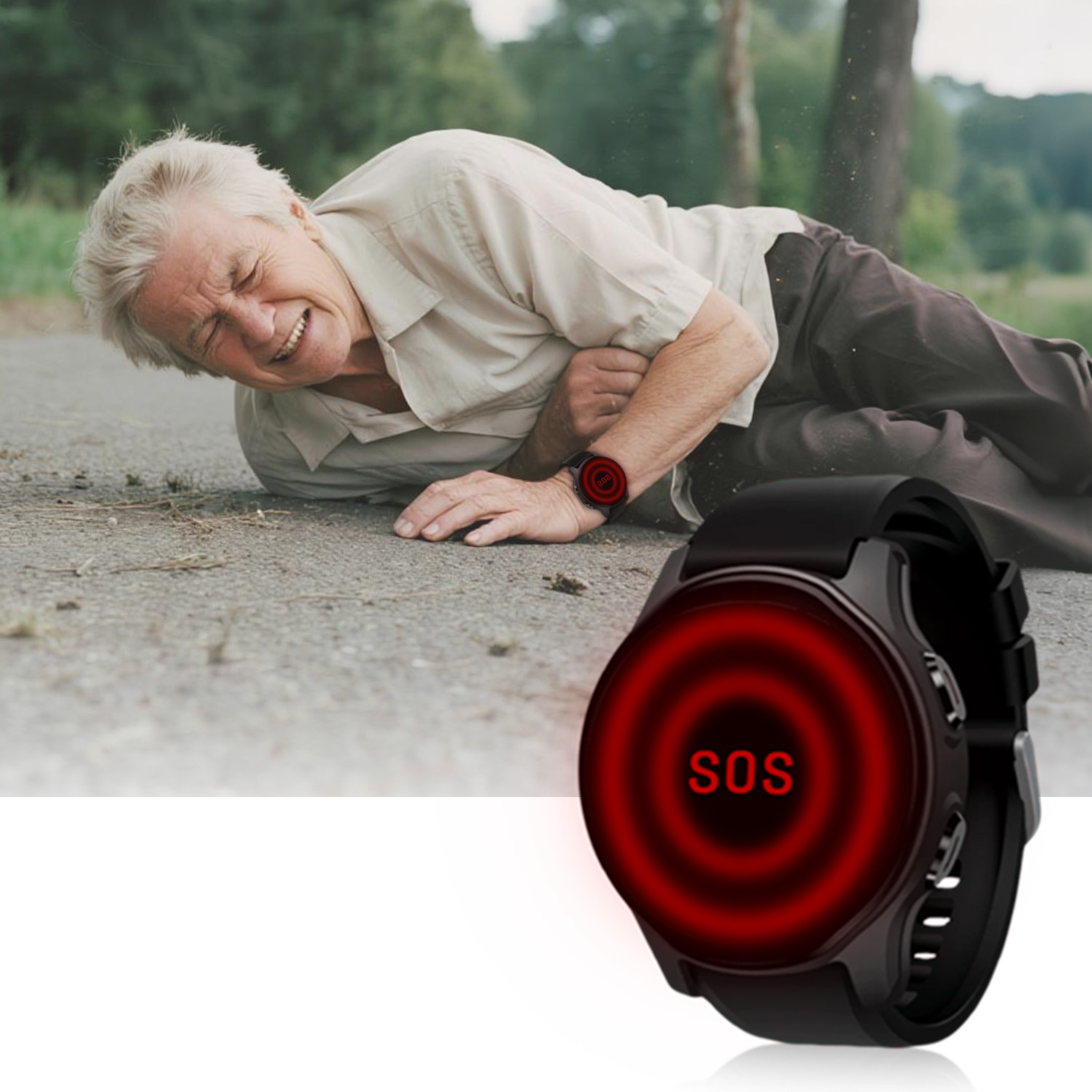 Nieuw 4G GPS-navigatie smartwa - Fall Detection Watch recensie en prijs
